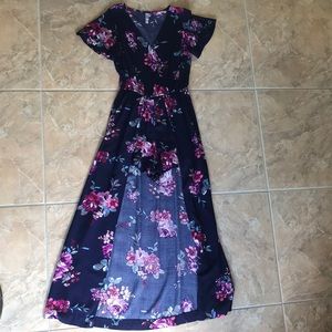 Beautiful Full Length Floral Romper/Dress